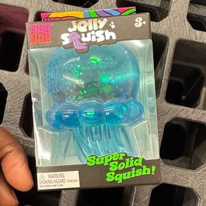 Jelly Squish Blue Jellyfish Super Solid Squish Toy